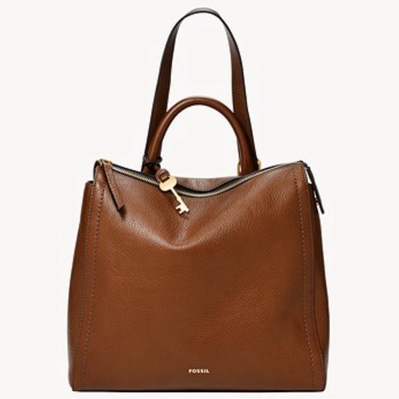 Fossil Brown Leather Backpack - Picture 2 of 16